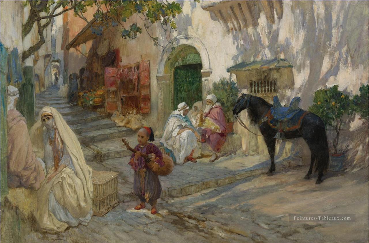 Une rue en Algérie Frederick Arthur Bridgman Frederick Arthur Bridgman Arabe Peintures à l'huile
